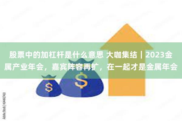 股票中的加杠杆是什么意思 大咖集结｜2023金属产业年会，嘉宾阵容再扩，在一起才是金属年会